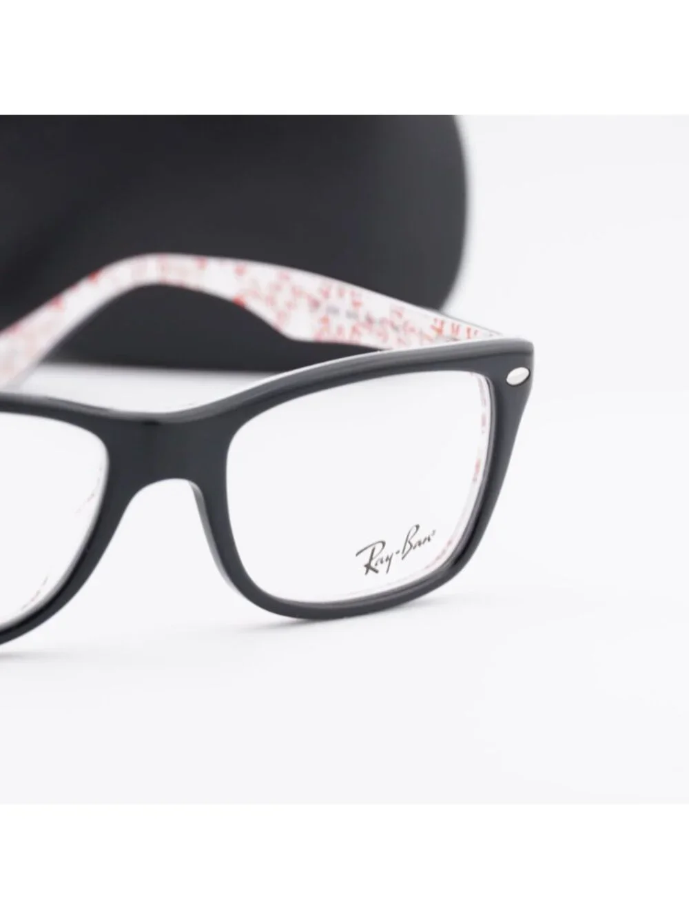 Ray Ban RX5228 5014 Square Eyeglasses 50mm – Black on White